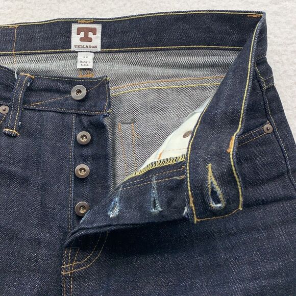 Tellason Elgin Red Line Selvedge Jeans Mens 30x27.5 (Tag 29) Kaihara Sanforized - Picture 5 of 16